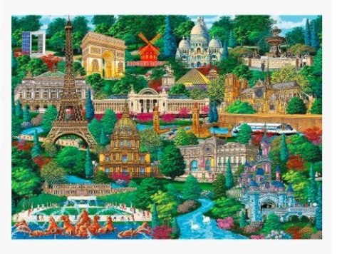 Trefl Puzzle drewniane 1000 elementów Francja znane miejsca