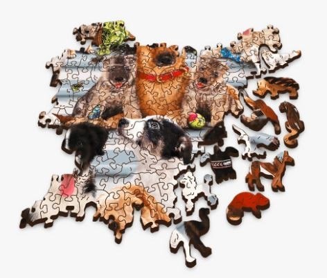 Trefl Puzzle drewniane 1000 elementów Psia przyjaźń