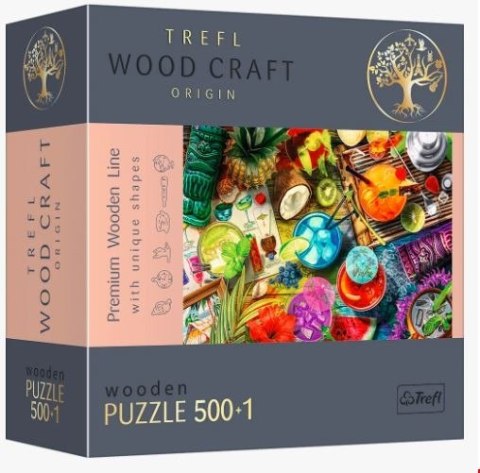 Trefl Puzzle drewniane 500 elementów Kolorowe koktajle