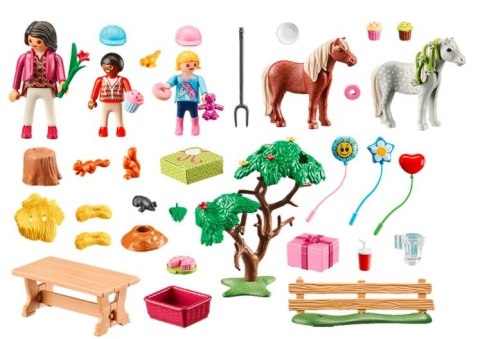 Playmobil Zestaw z figurkami Country 70997 Urodziny w stadninie kucyków