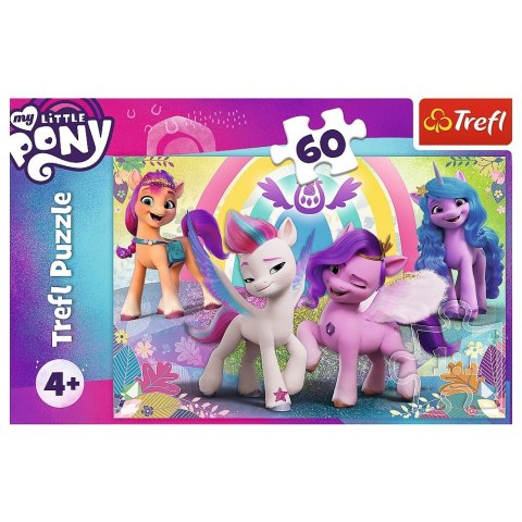 Trefl Puzzle 60 elementów Urocze Kucyki Pony My little pony