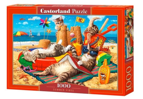 Castor Puzzle 1000 elementów Koty na wakacjach