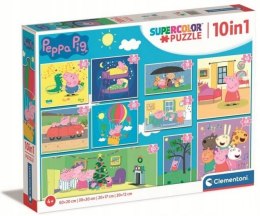 Clementoni Puzzle 10 w 1 Super Kolor Świnka Peppa