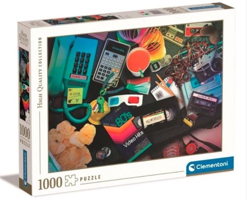 Clementoni Puzzle 1000 elementów High Quality, 80S Nostalgia