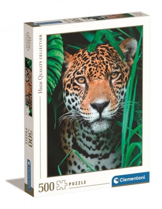 Clementoni Puzzle 500 elementów High Quality, Jaguar w dżungli