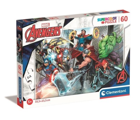 Clementoni Puzzle 60 elementów Super Kolor The Avengers