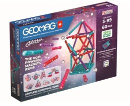 Geomag Klocki magnetyczne Glitter Recycled 60 elementów