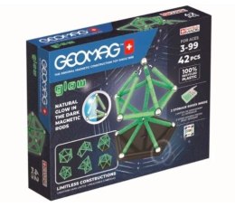 Geomag Klocki magnetyczne Glow Recycled 42 elementy