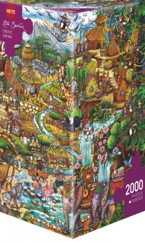 Heye Puzzle 2000 elementów Egzotyczne safari