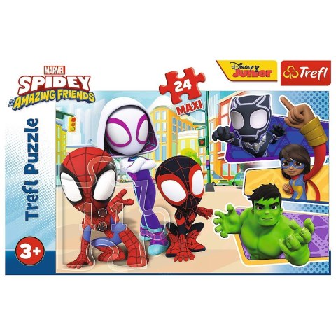 Trefl Puzzle 24 maxi Spiday i przyjaciele Spiderman