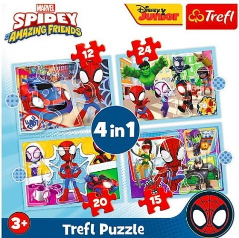 Trefl Puzzle 4w1 Ekipa Spidaya Spiderman