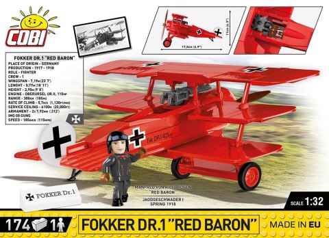 Cobi Klocki Klocki Fokker Dr.1 Red Baron