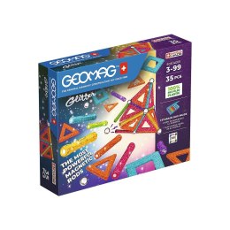 Geomag Klocki Glitter Recycled 35 elementów