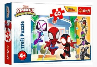 Trefl Puzzle 60 elementów W świecie Spideya Spiderman