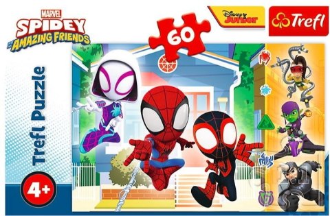 Trefl Puzzle 60 elementów W świecie Spideya Spiderman