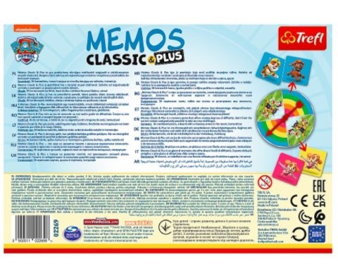 Trefl Gra Memos Classic & Plus Psi Patrol