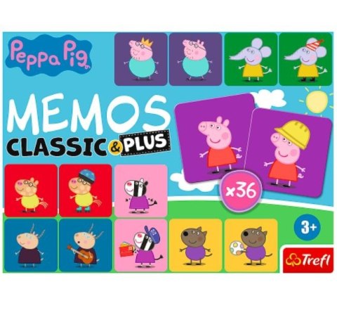 Trefl Gra Memos classic & plus Świnka Peppa