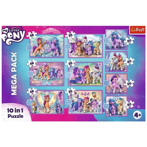 Trefl Puzzle 10w1 Lśniące Kucyki Pony My little pony