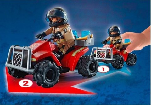 Playmobil Zestaw z figurką City Action 71090 Pożarniczy Speed Quad