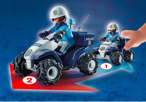 Playmobil Zestaw z figurką City Action 71092 Policyjny Speed Quad