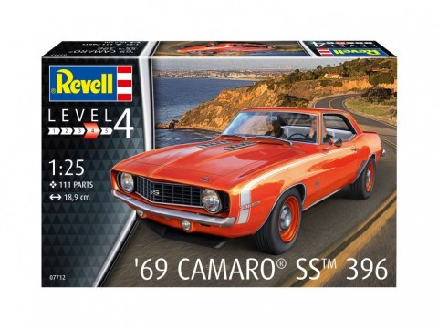 Revell Model plastikowy samochód 69 Camaro SS 1/25