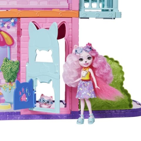 Mattel Lalka Enchantimals Miejski domek z kawiarenka Zestaw HHC18