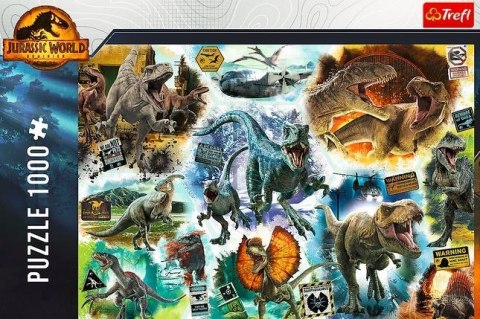 Trefl Puzzle 1000 elementów Na tropie dinozaurów Jurassic Park