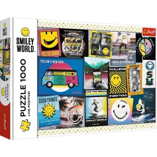 Trefl Puzzle 1000 elementów Żyj pozytywnie Smiley 10729