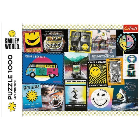 Trefl Puzzle 1000 elementów Żyj pozytywnie Smiley 10729