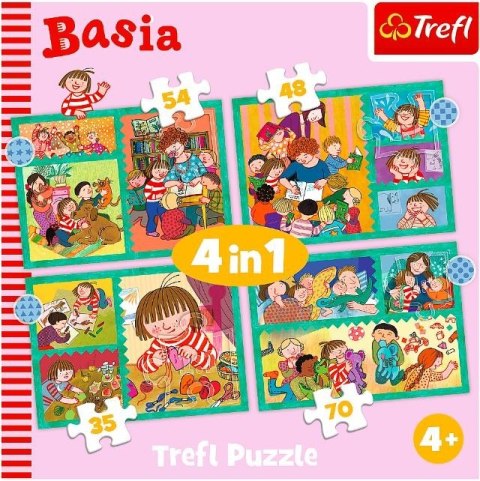 Trefl Puzzle 4w1 Przygody Basi