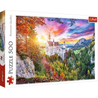 Trefl Puzzle 500 elementów Widok na zamek Neuschwanstein Niemcy