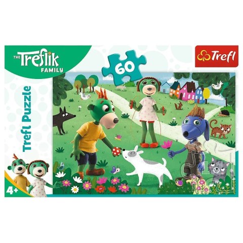 Trefl Puzzle 60 elementów Radosny dzień Treflików