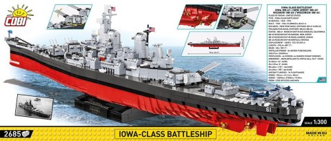 Cobi Klocki Klocki Historical Collection Iowa-Class Battleship (4w1) - Executive Edition