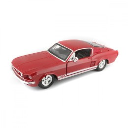 Maisto Model kompozytowy Ford Mustang GT 1967 1/24 czerwony