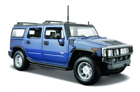 Maisto Model kompozytowy Hummer H2 SUV 2003 1/27 niebieski