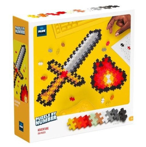 Dante Klocki Plus-Plus Puzzle po numerach - Przygoda 250 elementów