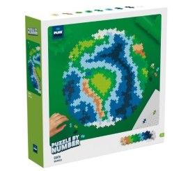 Dante Klocki Plus-Plus Puzzle po numerach - ziemia 800 elementów