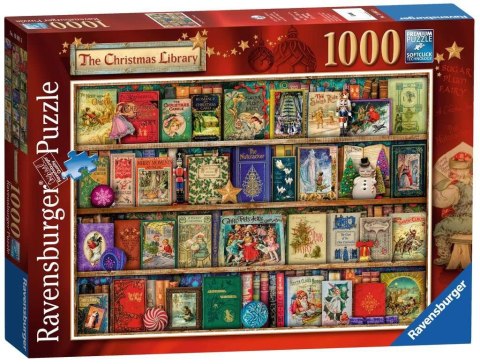 Ravensburger Polska Puzzle 1000 elementów Świąteczna biblioteczka