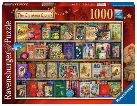 Ravensburger Polska Puzzle 1000 elementów Świąteczna biblioteczka