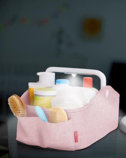 Skip Hop Organizer podróżny z lampką Heather Pink