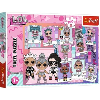 Trefl Puzzle 200 elementów L.O.L Surprise Lovely dolls