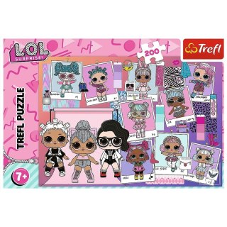 Trefl Puzzle 200 elementów L.O.L Surprise Lovely dolls