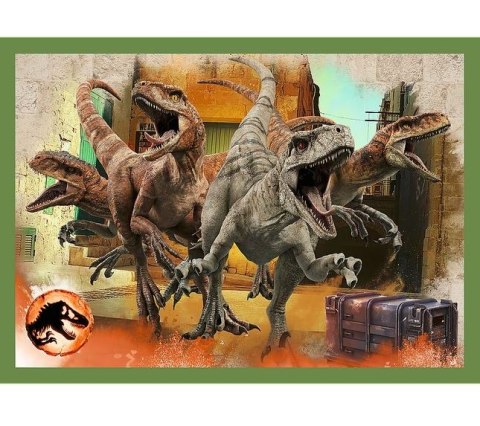 Trefl Puzzle 4w1 Groźne dinozaury Jurassic World