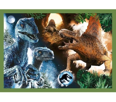 Trefl Puzzle 4w1 Groźne dinozaury Jurassic World