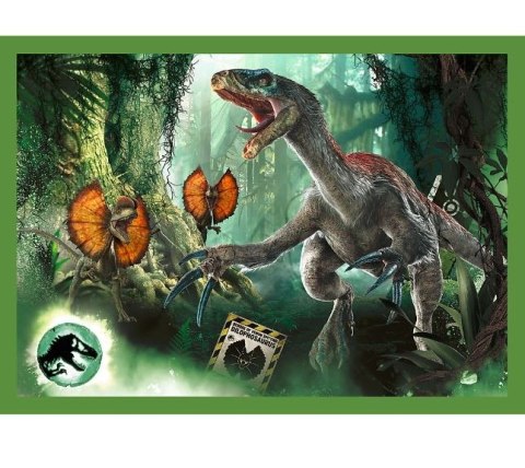 Trefl Puzzle 4w1 Groźne dinozaury Jurassic World