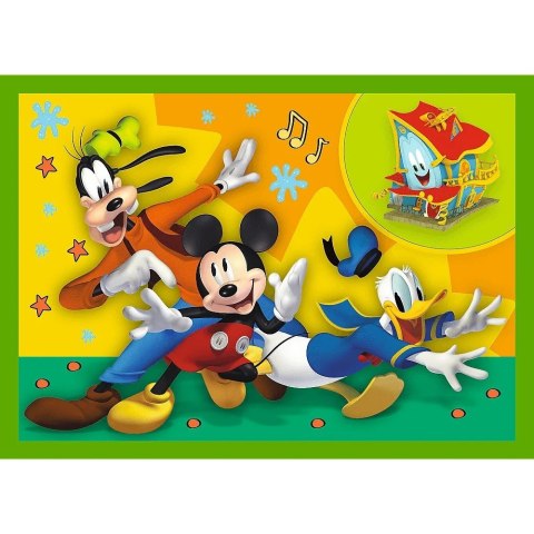 Trefl Puzzle 4w1 Mickey Wśród Przyjaciół