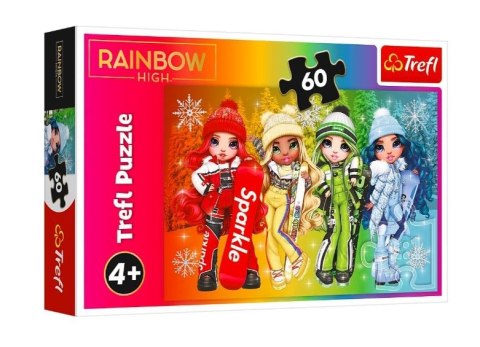 Trefl Puzzle 60 elementów Radosne lalki Rainbow high