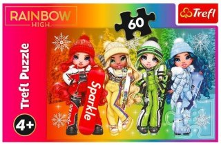 Trefl Puzzle 60 elementów Radosne lalki Rainbow high