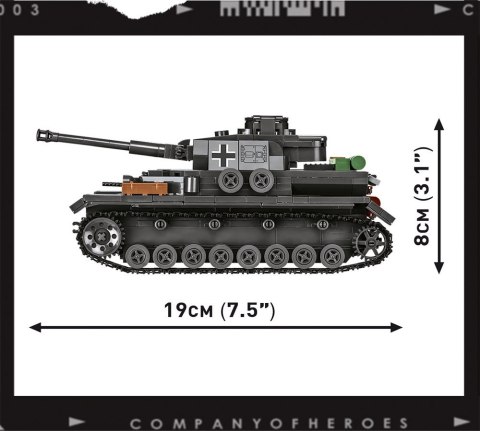 Cobi Klocki Klocki Company of Heroes 3 Panzer IV Ausf. G