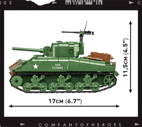 Cobi Klocki Klocki Company of Heroes 3 Sherman M4A1